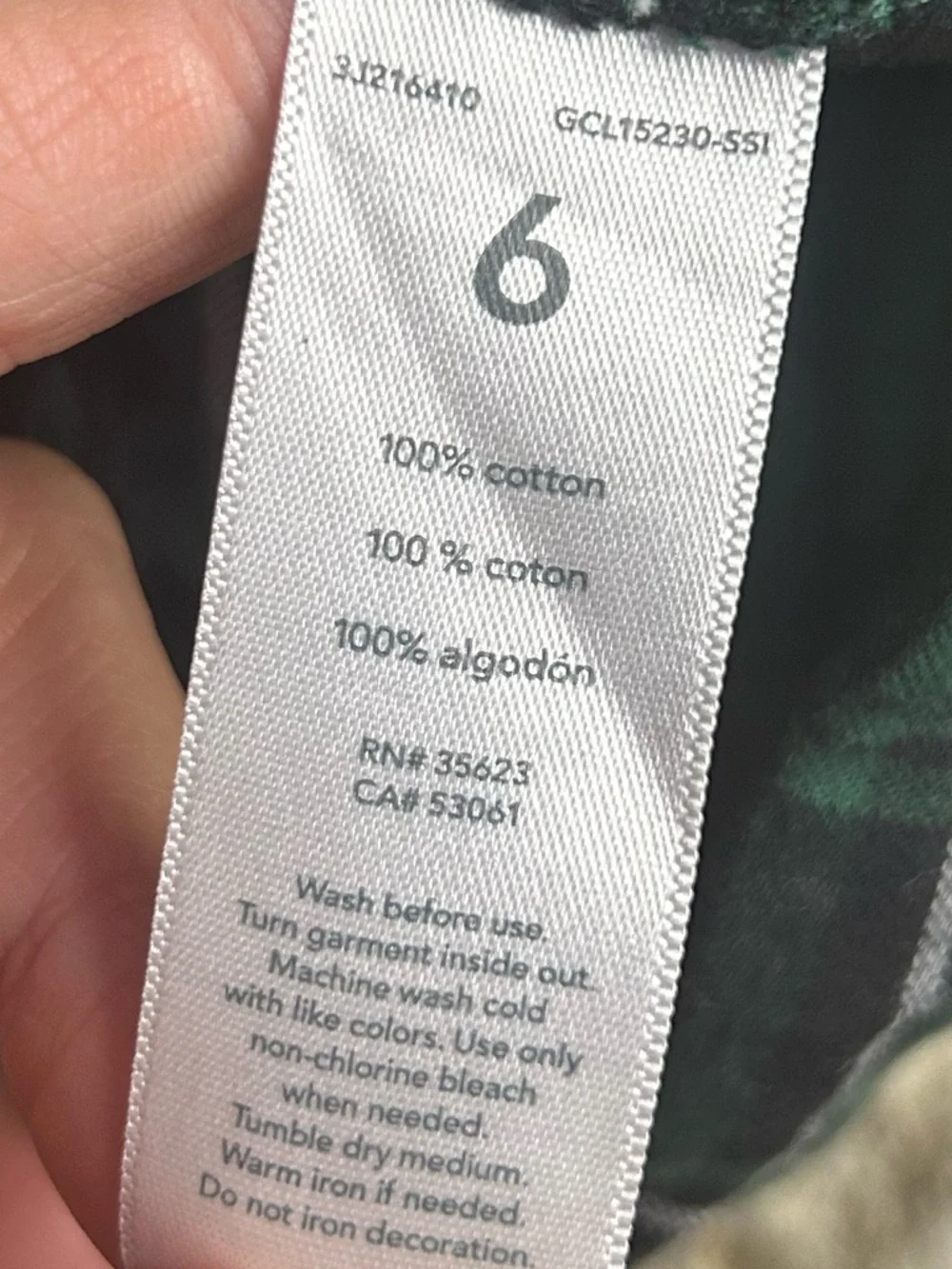 5 for $25🔥Carter's‎ Green Plaid Button Front Shirt Boys Size 6
